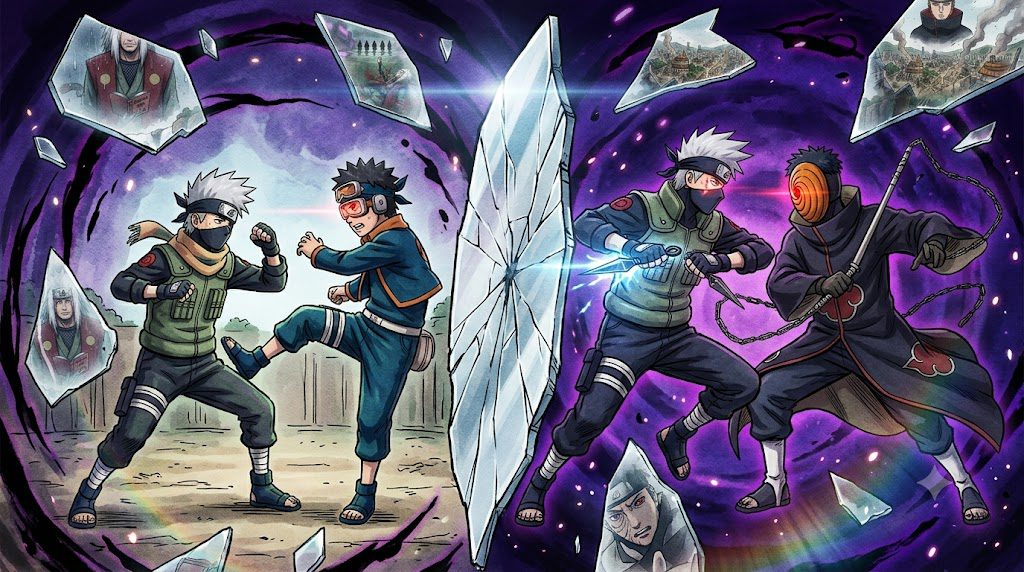 Kakashi vs. Obito: Memory as Choreography
